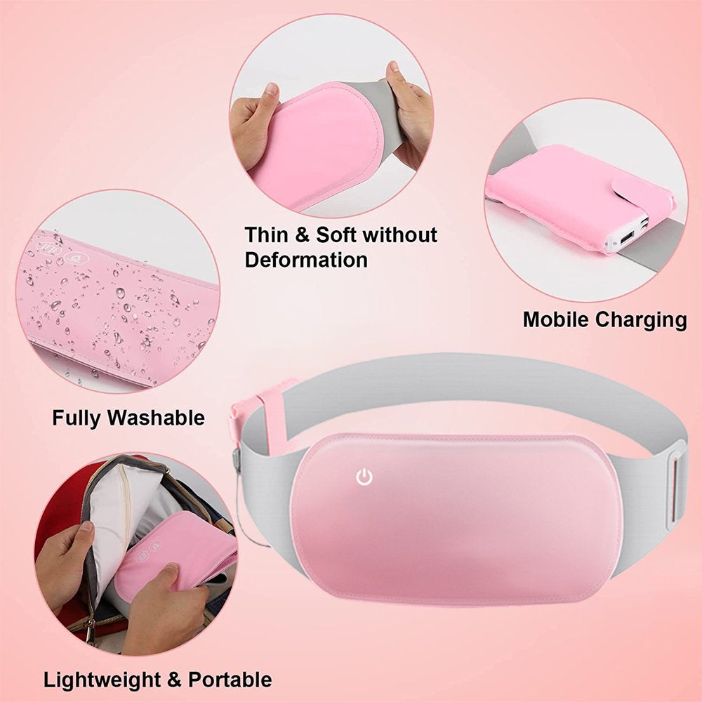 Professional Product Title: "Portable Cordless Menstrual Heating Pad for Cramps and Period Pain Relief - Warm Therapy for Belly and Arthritic Pain - Electric Heating Pad"