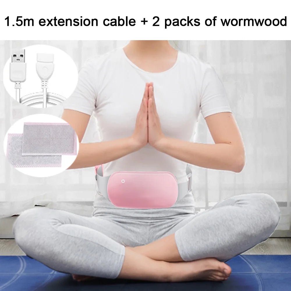 Professional Product Title: "Portable Cordless Menstrual Heating Pad for Cramps and Period Pain Relief - Warm Therapy for Belly and Arthritic Pain - Electric Heating Pad"