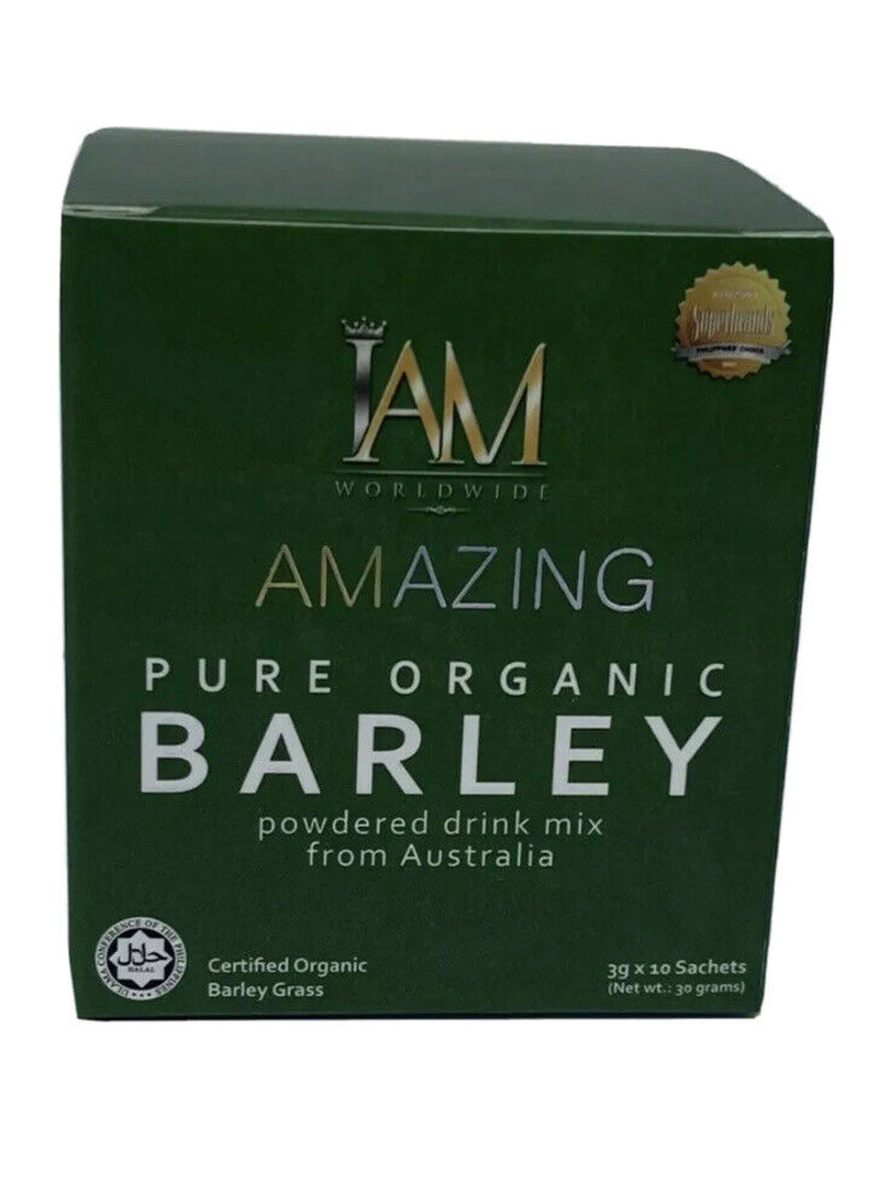 "Amazing Pure Organic Barley - 1 Box or 10 Sachets with Free Shipping!"