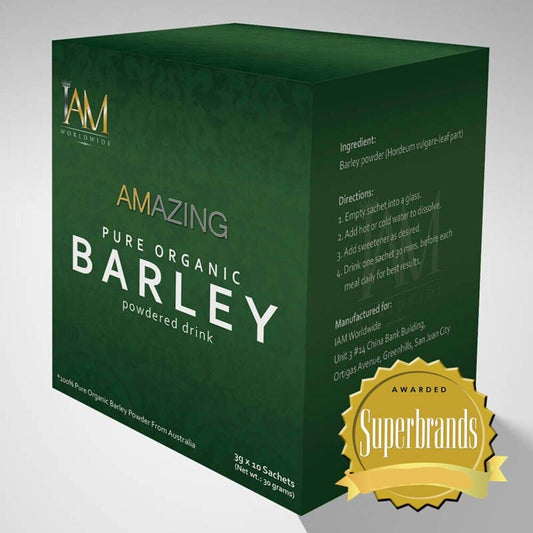 "Amazing Pure Organic Barley - 1 Box or 10 Sachets with Free Shipping!"