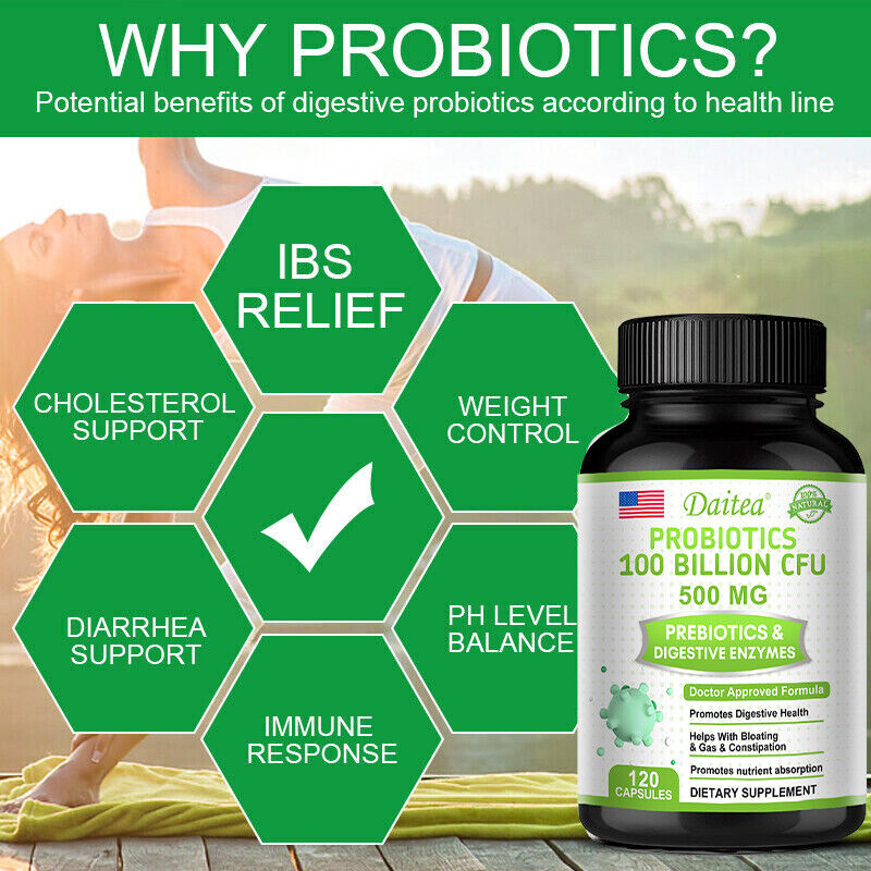 "Ultimate Digestive and Immune Support: Probiotics 100 Billion CFU Capsules"